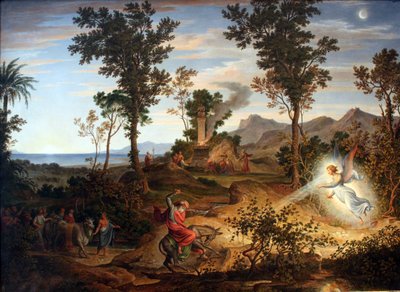Landschaft mit Bileam von Joseph Anton Koch